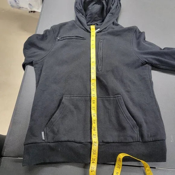 BAUBAX Women's Hooded Travel Hoodie Pockets Comfy Full Zip Size Large Jet Setter - Picture 8 of 8